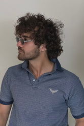 Self Collar Blended Polo Shirt - Soirée